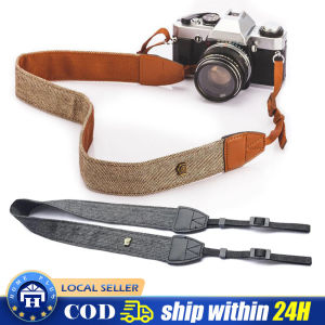 【Local Delivery】 Retro Adjustable Camera Shoulder Strap Neck Strap Vintage Neck Belt for Sony Nikon SLR DSLR Universal Accessories LZC-Camera-Shoulder-Strap