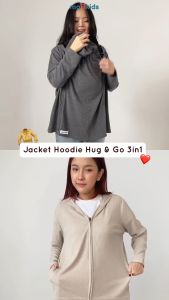 Malilkids Jaket Selimut Multifungsi Ibu dan Bayi Jacket Hoodie Hug and Go 3in1