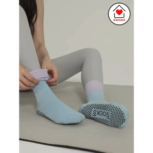 [SG Seller] Women Anti-Slip Sock Gym Yoga Pilates Sock Cotton Breathable Short Dance Sock Elastic Indoor Sport Socks