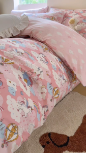 [FineLivin] [SINGLE/SUPER SINGLE] | Kids Bedsheets |100% Pure Cotton| Fitted Bedsheet/Quilt Cover[J-3]