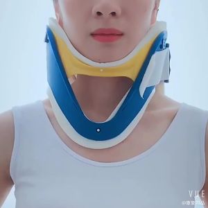 Adjustable Neck Brace Medical Cervical Collar 4-Gears Neck Support Brace Pain Relief for Kid/Adult