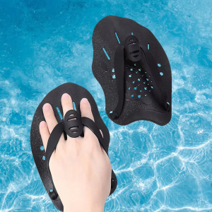 1 Pair Swimming Training Hands Flippers With Adjustable Silicone Straps Training Freestyle Swim Frog Hands Flippers Swim Paddles