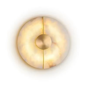 Modern Luxury Creative LED Wall Light - Alabaster LED Wall Sconce for Bedroom Bedside Living Room Aisle Indoor Decor Lighting