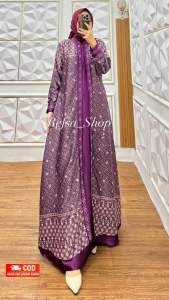 TASYA DRESS SILK PREMIUM| GAMIS SILK KOMBINASI SATIN KRISTALPAYET| BAJU PESTA TERBARU| GAMIS LEBARAN