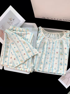 Long Sleeve Cloud Cotton Womens Sleepwear Spring Autumn Cartoon Print Home Clothes Sweet Style Home Fashion Ladies Nightgown