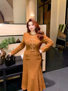 GLEC | Large Size Spring Dress Flared Long Dress