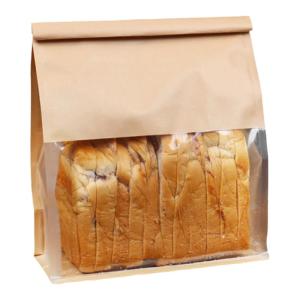 Commercial Use 450g Toast Bag Self Sealing Kraft Paper Bag Roll Edge Wire Bag Pastry Packaging Bag Kitchen Baking Supplies
