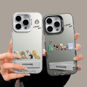 เคสโทรศัพท์แบบมีขาตั้งสำหรับ Apple 16/15promax 14 รุ่นใหม่ 13 คู่ 12mini 15plus 11pro สำหรับผู้หญิง XSmax กันกระแทก XR 8