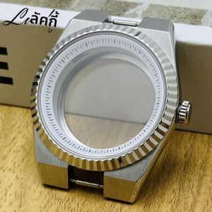 ตัวเรือนนาฬิกาขนาด 40 มม. รุ่น NH35 สำหรับกลไก Land-Dweller NH35 รองรับหน้าปัดขนาด 28.5 มม. ทำจากสแตนเลสสตีล 904L กระจกแซฟไฟร์ สีเงิน