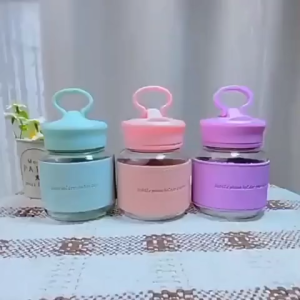 Bayar Di Tempat -  Botol Kaca Lucu Tahan Panas / Botol Minum Kaca Mini  / Botol Mini Estetik Multifungsi / Botol Mini Portabel Kekinian