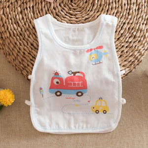 เสื้อแขนกุดผ้าฝ้ายแท้ผ้าสาลูสำหรับเด็กทารกใส่ในฤดูร้อนเสื้อแขนกุดผ้าสาลูสำหรับเด็กใส่ในฤดูร้อนเสื้อกั๊กผ้าสาลู