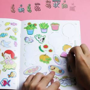 sticker book for kids learning English  fullset 8 book 早教启蒙英语幼儿贴纸书 belajar bahasa english buku sticker