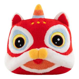 QIAOSHANG | Auspicious Lion & Candyhaw Themed Plush Pillow