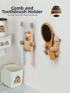 MR ART | Wall Mounted Bathroom Organizer For Toothbrushes Combs