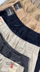 RBJ Celana Pendek Karet Cargo Cotton Hijau Pria