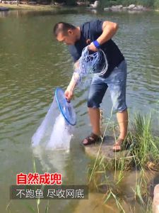 Jaring pemutus jenis Frisbee jaring membaling tangan jaring memancing jaring pemutus jaring jaring pemutus tangan loket plumbum mudah menyebarkan benang monofilamen baru pemula