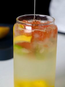 Yiha แก้วดื่มน้ำ ดืมนม ถ้วยแก้วบอโลซิลิเกตสูง cola cup