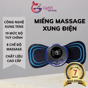 Miếng dán massage xung điện cổ vai gáy bắp tay lưng 10 chế độ mát-xa pin sạc - Máy massage mini toàn thân