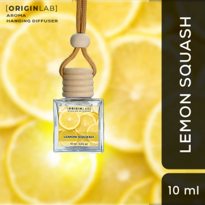 ORIGINLAB Lemon SQUASH Hanging Diffuser - Car Freshener - Odor Eliminator - Car Perfume - Car Scents