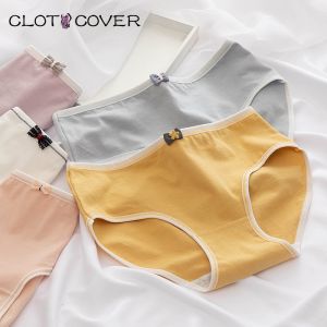 BEE - Celana Dalam Wanita Polos Mid Waist Bahan Katun Import CS012