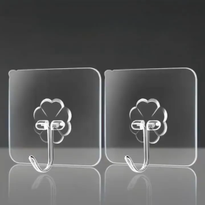 [BUY5 TAKE15]Strong Adhesive Wall Hooks  Strong No-Drill Hangers for Doors and Walls Kitchen Bathroom