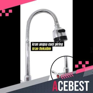 ACEBEST Kran Wastafel Cuci Piring Kran Angsa Kran BCP Bak Cuci Piring Kran Angsa Fleksibel SLT-283