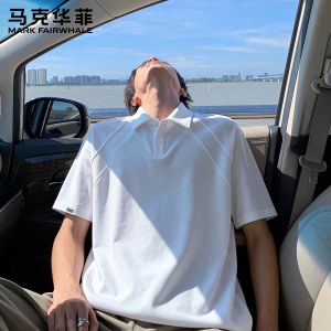 Mark Fairwhale | Casual American Style Brand Pique Polo Collar Short Sleeve T-Shirt Thin Loose