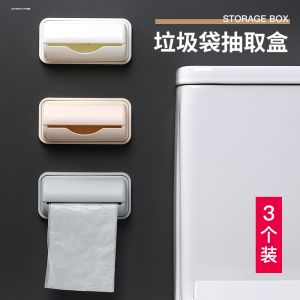 Garbage Bag Storage Fantastic Kitchen Wall Storage Plastic Bag Collector Removable Large Capacity Shopping Bag Finishing Box