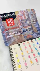 Bút Chì Màu KALOUR Pro Pastel Bộ 50 Màu Lõi Mềm KL-PASCP050