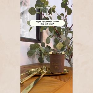 Ember Brown - Bộ Dụng Cụ Chăm Sóc Nến Thơm Phụ Kiến Nến Thơm