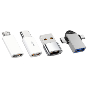 USB C OTG to C Adapter Mini to C Micro to C 3-in-1 Car and Travel Phone Charger Adapter Multifunctional USB-C Fharging Port