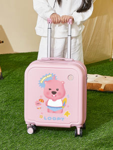 Cartoon Luggage Suitcase Womens 18 Inch Small Carry-On Password Box Cute Travel Bag Pullman Box Anime 20 Inch Hard Shell