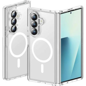 szhaiyu | For Samsung Galaxy Z Fold 8 Ultra Z Fold 8 7 6 Flip 8 7 6 Translucent Slim Rugged Case For Magsafe Shockproof Camera Bezel Cover