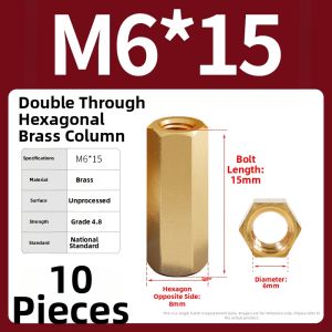BAIRUITE | Hexagonal Dual-Pass Spacer Copper Pillar