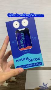 Nước súc miệng dạng gói Mouth Detox Nerman  - Hổ Trợ Ngừa Hôi Miệng - Nhiệt Miệng - Bảo Vệ Răng - Hộp 10 Gói -10ml/Gói