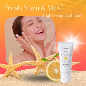 กิฟฟารีน เฟรช ยูซุ แอนด์ วิต ซี ไบรท์เทนนิ่ง เฟเชียล โฟม ขจัดความมันส่วนเกิน คงความชุ่มชื้น ไม่แห้งตึง Giffarine พร้อมส่ง