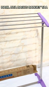 Rak Jemuran Handuk Stainlees Rak Gantungan Handuk Jemuran Baju Jemuran Portable Serbaguna Stand Hanger