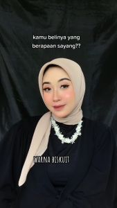 BELLA SQUARE HIJAB SEGIEMPAT - Kerudung Segi empat Bella Square- Hijab Segiempat Bella Square Polos