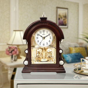 European-style Creative Desk Clock Modern Living room Household Table Clock Nordic style Mute Simple Fashion TV Cabinet Decor
