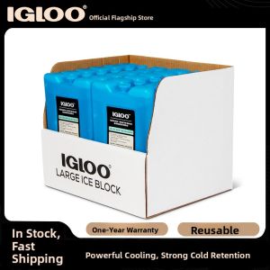 IGLOO Blue Ice Brick Food Grade Cooling Ice Box Reusable Crystal Ice Tray Storage Milk Ice Block Outdoor Camping Travel Gear