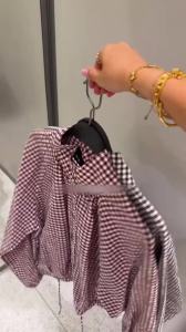 Guobioziy2026 Womens Stand Collar Plaid Shirt Jacket Drawstring Hem Long Sleeve Button-Down Loose Coat Everyday Fall Outfit