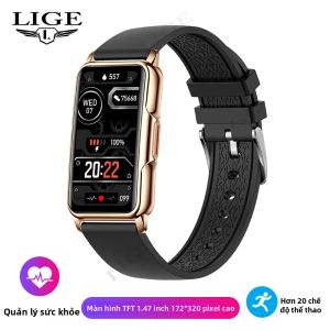 LIGE | Đồng Hồ Thông Minh Thời Trang LIGE Dành Cho Nam Và Nữ Vòng Đeo Tay Thể Thao Chống Nước Tin Nhắn Đẩy Theo Dõi Huyết Áp DIY Mặt Số Tùy Chỉnh