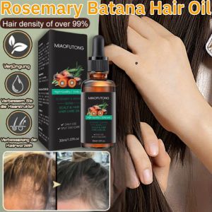 Rosemary Batana Hair Oil Strengthen Roots Nourish Scalp Smooth Frizzy Reduce Hair Loss