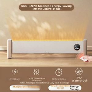 [China Plug Adapter Needed] Bear | Energy-Saving Smart Thermostatic Graphene Heated Kickboard Heater