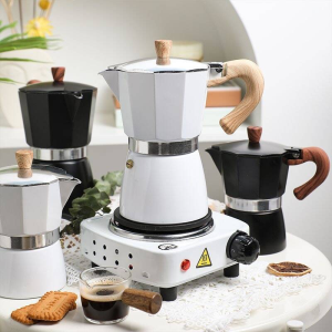 Aluminum Italian Moka Espresso Coffee Maker Pot 150ML Stovetop cafetera Percolator Stove Top coffee maker