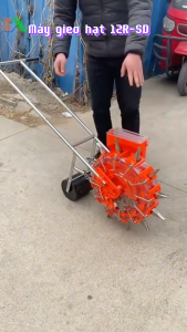Máy Gieo Hạt Tự Động 12 Răng Dụng Cụ Gieo Hạt Một Hàng 14cm Có Thể Thay Đổi Số Miệng
