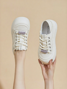 Josiny | Thick Bottom Breathable Soft Increased Height Canvas Shoes