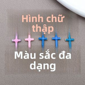 20 Chiếc Mặt Dây Chuyền Hình Thánh Giá Nhỏ Bằng Men 10x6mm Thép Không Gỉ Dùng Làm Đồ Trang Sức Tự Làm - Phụ Kiện Làm Vòng Tay & Khuyên Tai