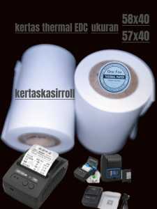 Kertas Kasir Thermal EDC 58x40mm 10 roll