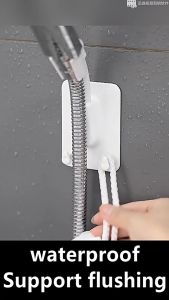 360° Adjustable Shower Head Holder With Hook Universal Bracket Punch-Free Stand Bathroom Pemegang Kepala Pancuran 浴头支架